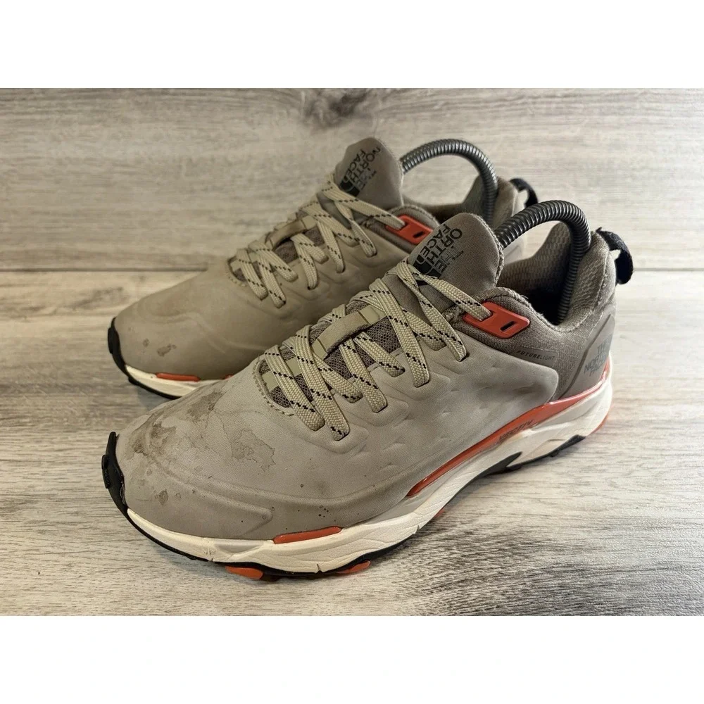 The North Face VECTIV Exploris Futurelight Women's 8 Gray Orange‎ Hiking Shoes